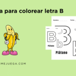Hoja para Colorear Letra B