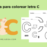 Hoja para Colorear Letra C