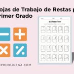 Hojas de Trabajo de Restas para Primer Grado