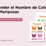Nombre de Colores con Mariposas