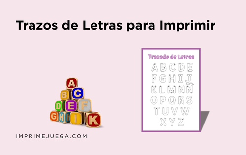 Trazos de Letras para Imprimir