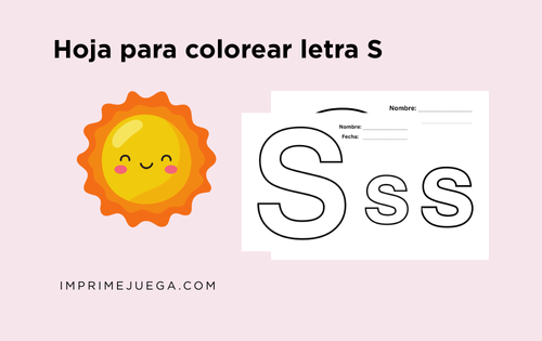 Hoja para Colorear S