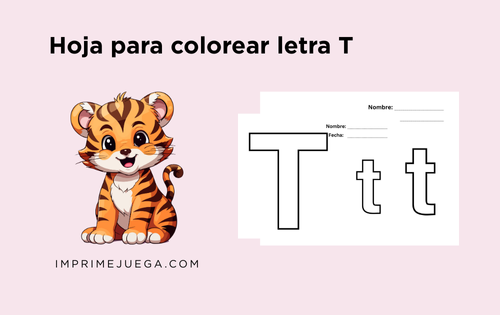 Hoja para Colorear T