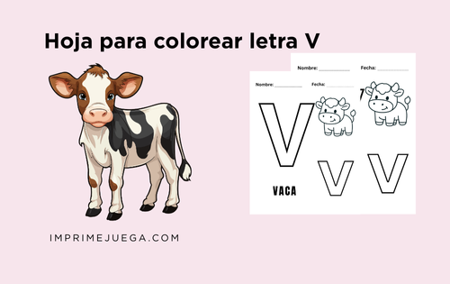 Hoja para Colorear V