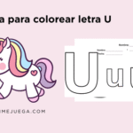 Hoja Para Colorear U