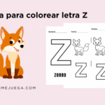 Hoja para colorear Z