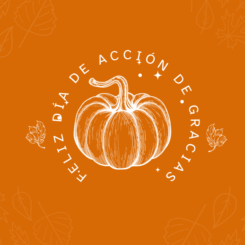 feliz día de acción de gracias imagen minimalista con calabaza blanca