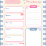 Planificador semanal en PDF gratis listo para imprimir y organizar la semana.