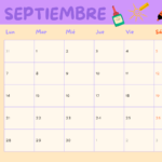calendario infantil septiembre 2026 para imprimir